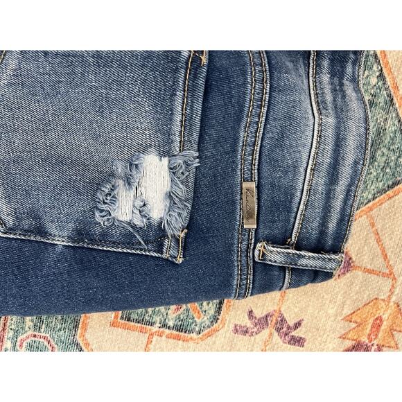 KanCan Skinny Jeans 7/27 Distressed Ripped Mid Rise Style KC8573M - Picture 7 of 8